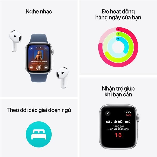 Apple Watch SE 2 GPS 40mm viền nhôm dây vải